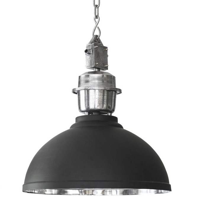 Industrialna lampa Manchester 35cm czarny/srebrny